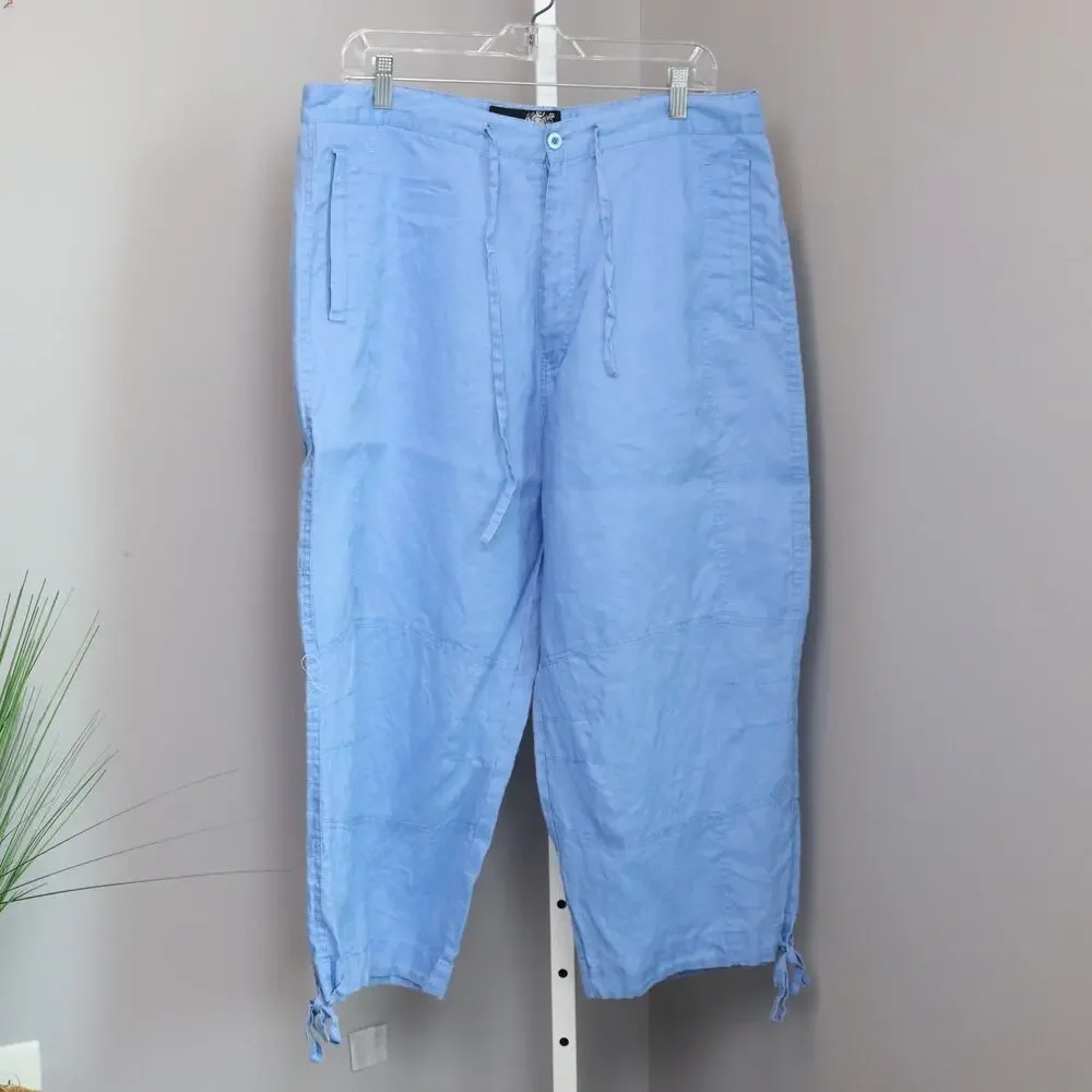 New‎ Gen Linen Resort Pants 37x22.5 Lined Boat Pool